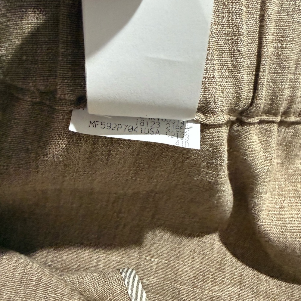 Brunello Cucinelli Neutral Beige Linen Pants - Picture 11 of 12